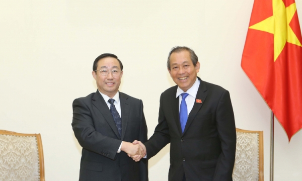 Phó Thủ tướng Trương Hòa Bình tiếp Thứ trưởng Bộ Công an Trung Quốc